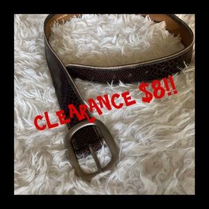 Fossil Shiny Snake center brown belt M REDUCED‼️